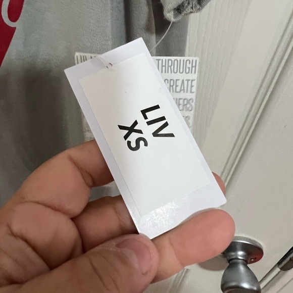 NWT LuLaroe Top with Red Heart  Taken. Gray and red  XS - Picture 6 of 7